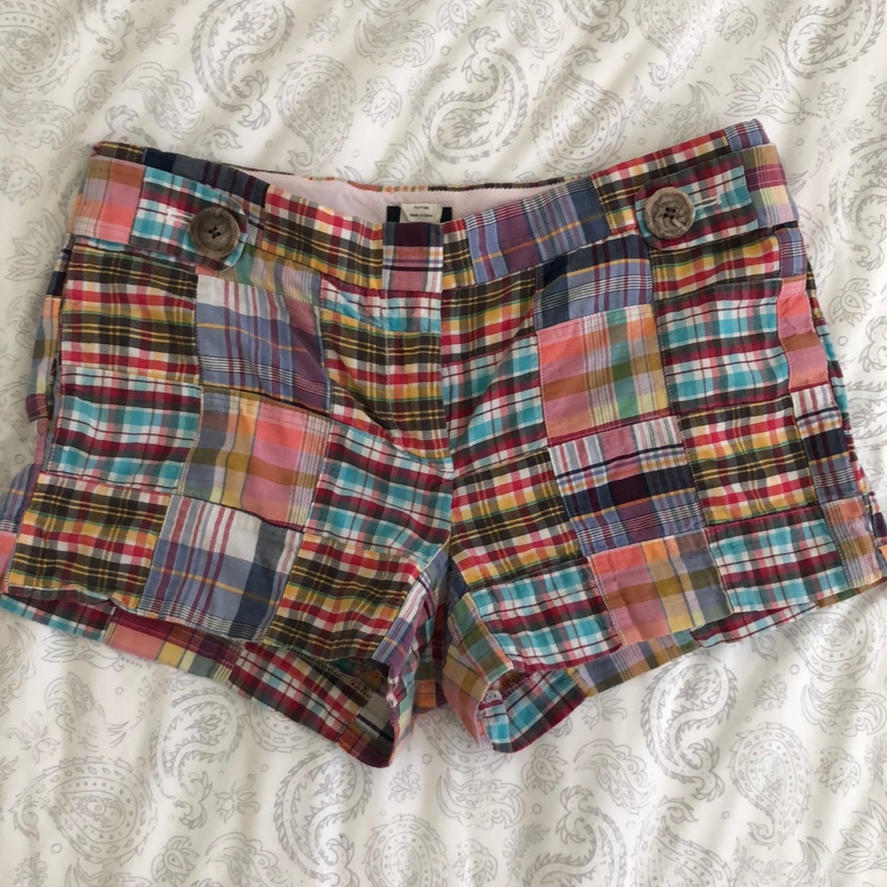 J Crew Shorts Plaid - Size 6. 3-inch inseam